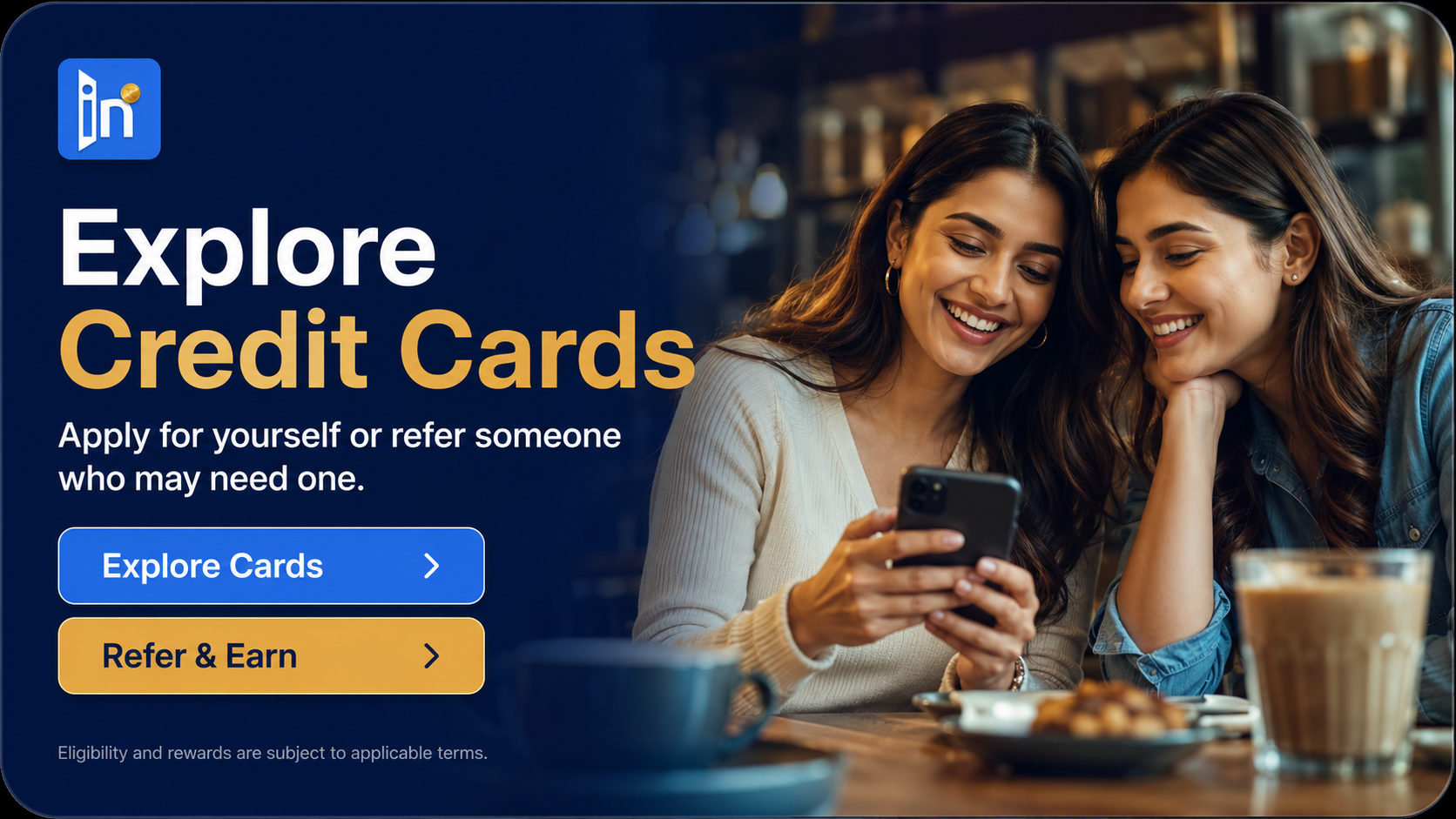 Explore credit cards on CreditsIn